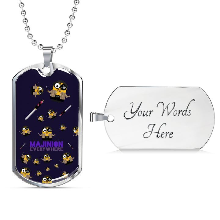 Majinion Everywhere Dog Tag - Purple
