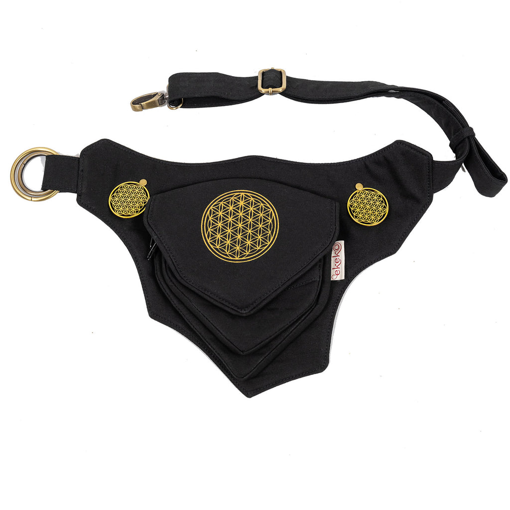 Flower of Life Trikon Belt - Ekeko Crafts