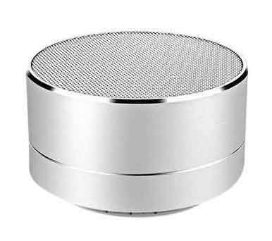 Silver Modern Portable Wireless Bluetooth Mini Speaker