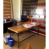Modern Industry L Shape Reclaimed Wood Desk