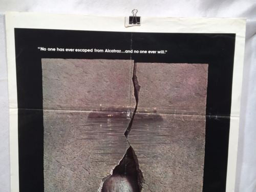 1979 Clint Eastwood - Escape from Alcatraz One Sheet Movie Poster 27x41 - TvMovieCards.com