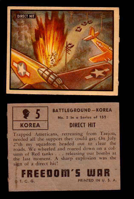1950 Freedom's War Korea Topps Vintage Trading Cards You Pick Singles #1-100 #5 - TvMovieCards.com