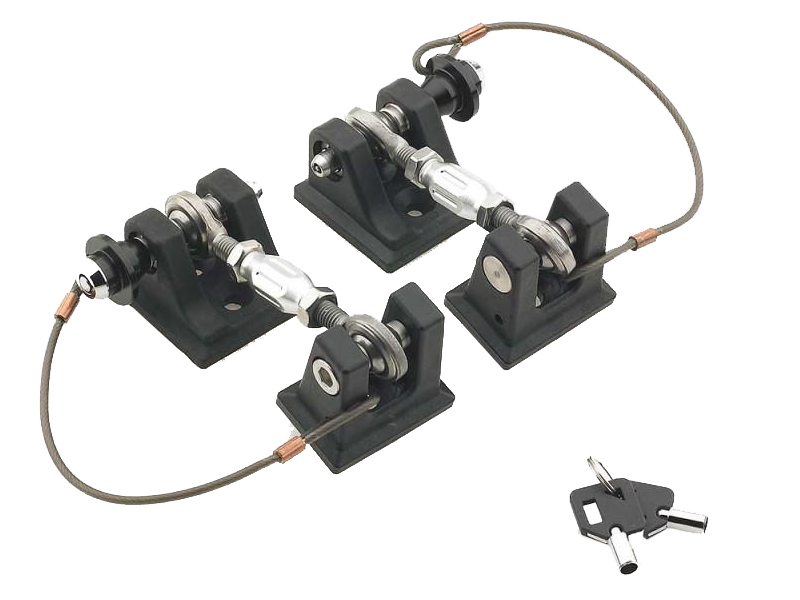 DRAKE OFFROAD Hood Hold Down Kit for 18-up Jeep Wrangler JL & JL Unlimited