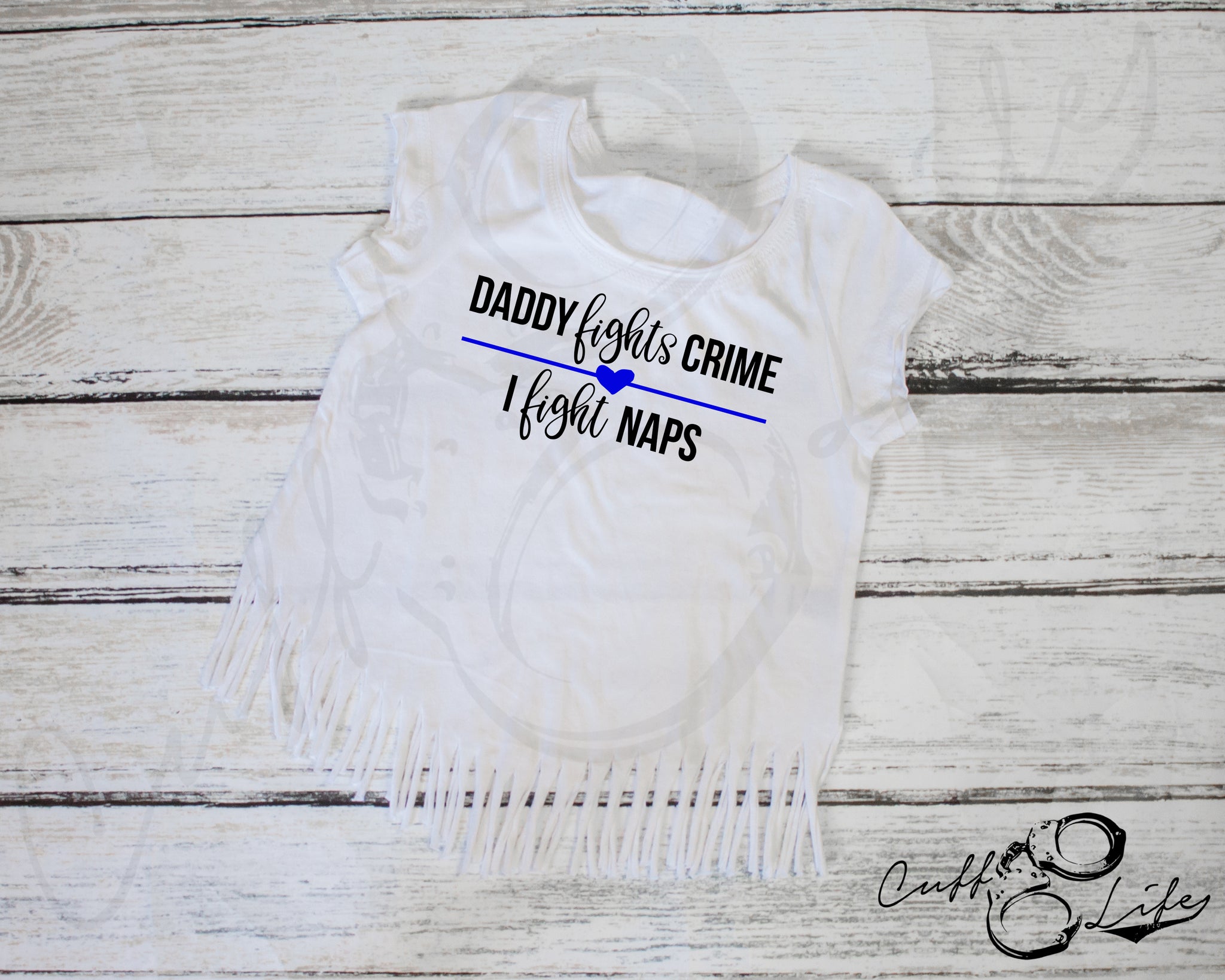 Daddy Fights Crime, I Fight Naps - Fringe Tee