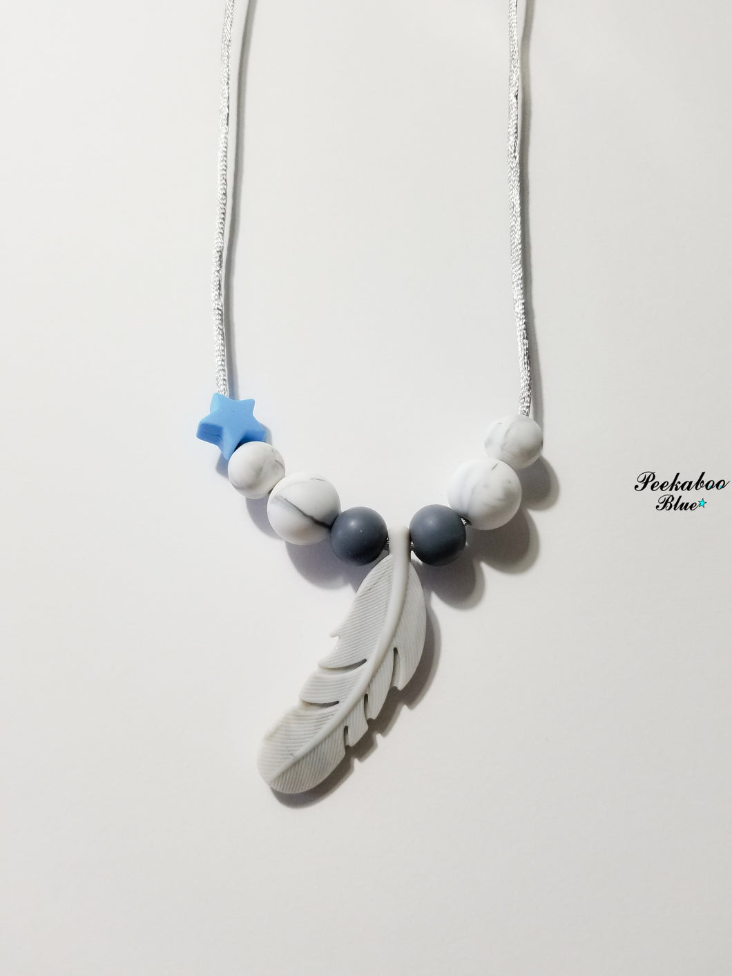 Adult Silicone Feather Breastfeeding Necklace