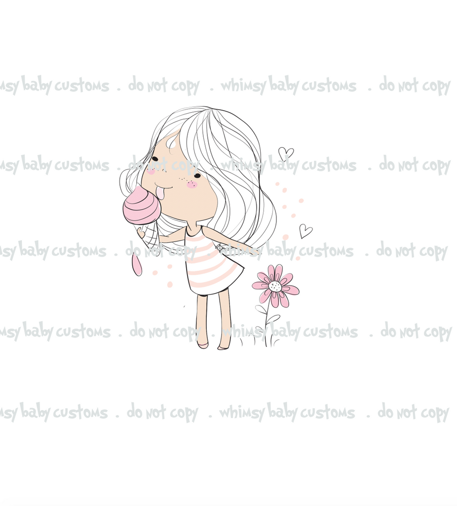 Perfect Spring Day (2019) Child Panel - Girl Eating Ice Cream