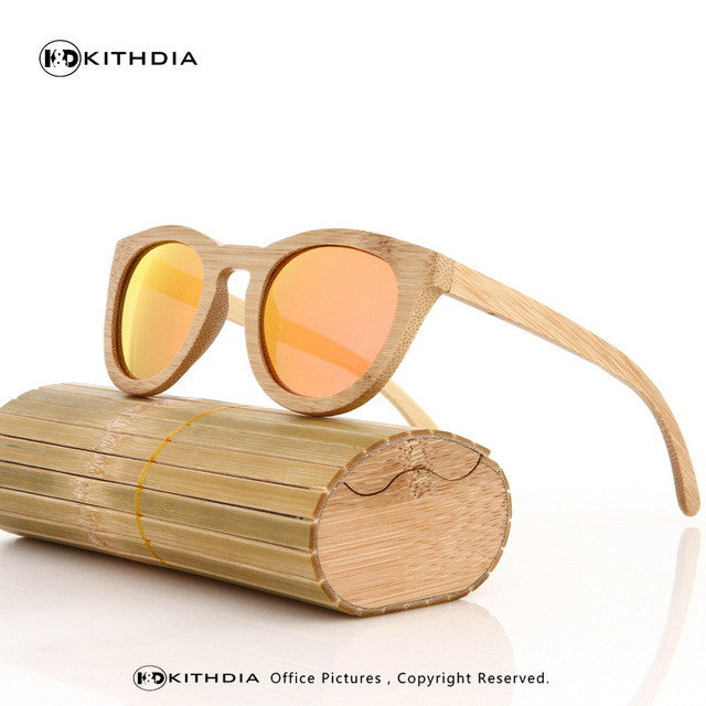 Bamboo Wooden Men and Women Polarized Sunglasses - Trending Design!