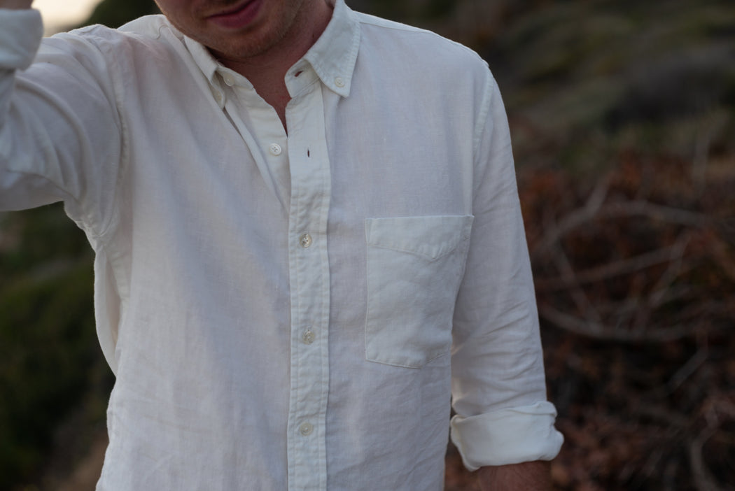 Autumn ‘18 Stonewashed Linen Shirt in White