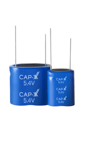 CAP-XX Dual Cell Cylindrical Supercapacitor - GY25R40818S105RR
