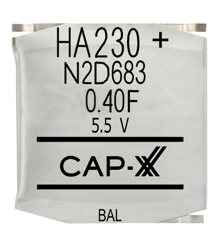 CAP-XX Dual Cell Supercapacitor - HA230F