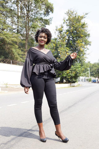 Black Bustier Crop Top