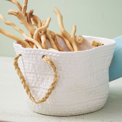 Two's Company Watercolors Catch-All Basket