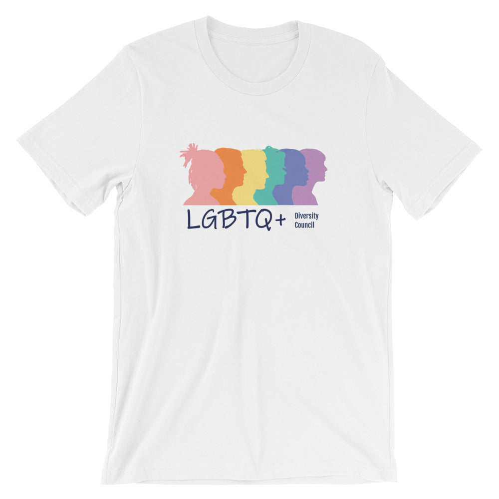 LGBTQ+ Diversity Council Unisex T-Shirt (White)