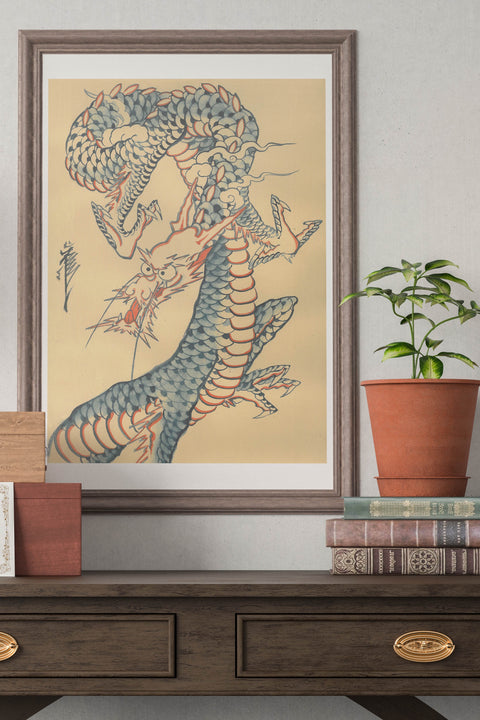 Dragon, original painting by Crez