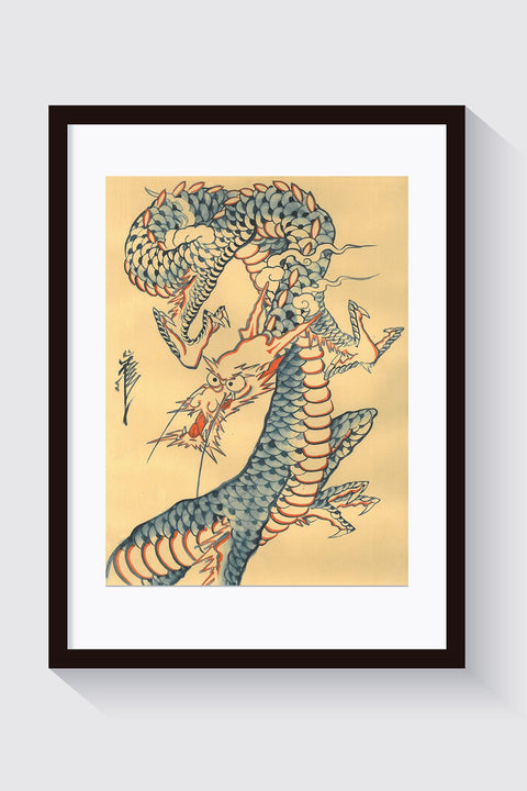 Dragon, original painting by Crez