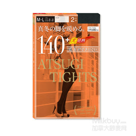 日本ATSUGI厚木 140D发热连裤袜 黑色 M-L号可穿