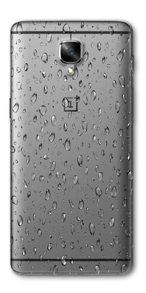 Digiprints Water Droplets Design Clear Case For OnePlus 3T