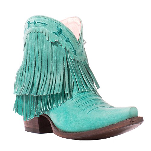 Lane Women's Junk Gypsy Turquoise Spitfire Boot Snip Toe - Jg0007d