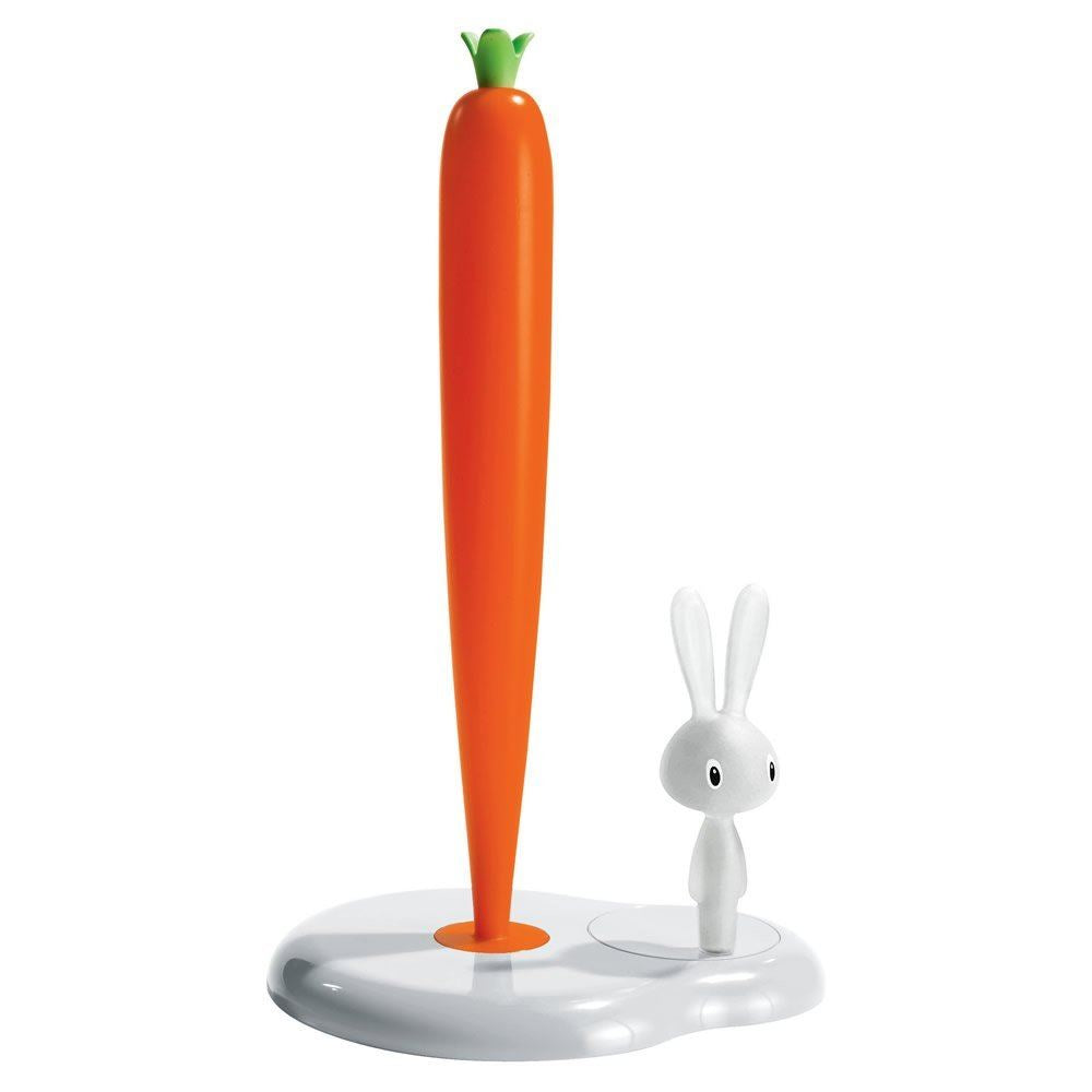Alessi "Bunny & Carrot" Kitchen Roll Hold, White