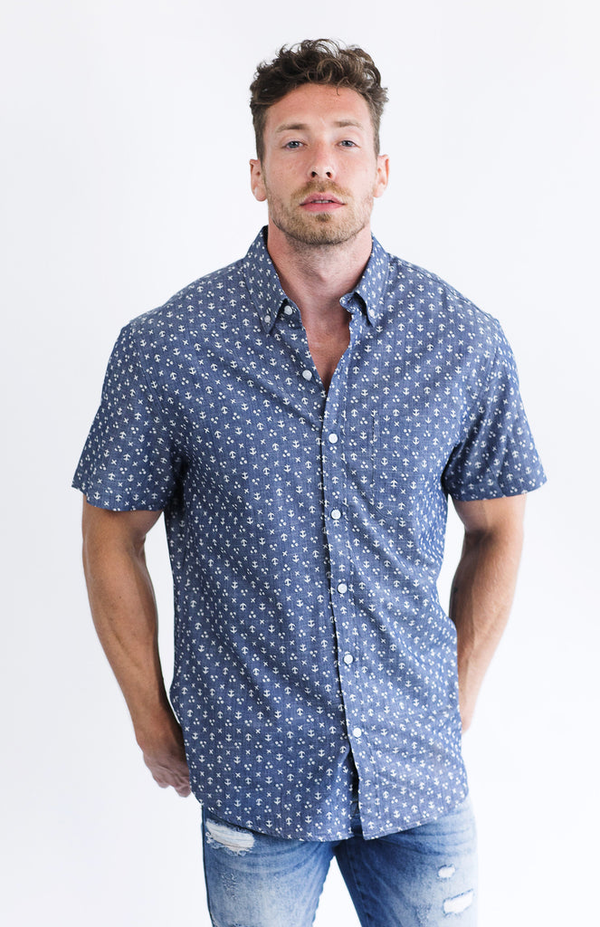 anchor print shirt
