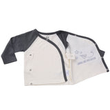 2-Pc Neutral Baby Kimono Outfit