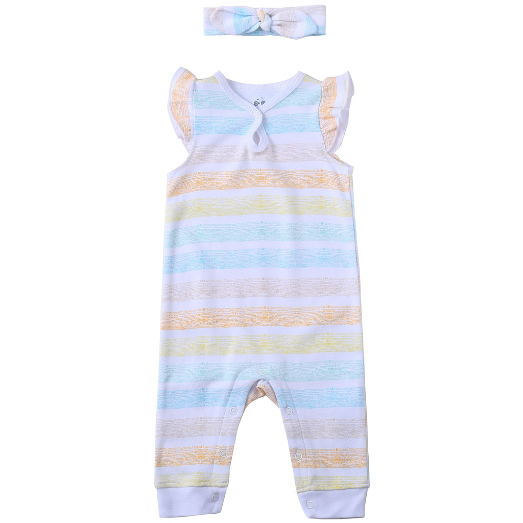 Baby Girl romper (W/ headband)