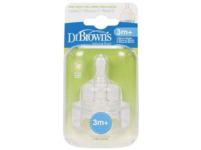 Dr Browns Level 2 Wide Neck Teats