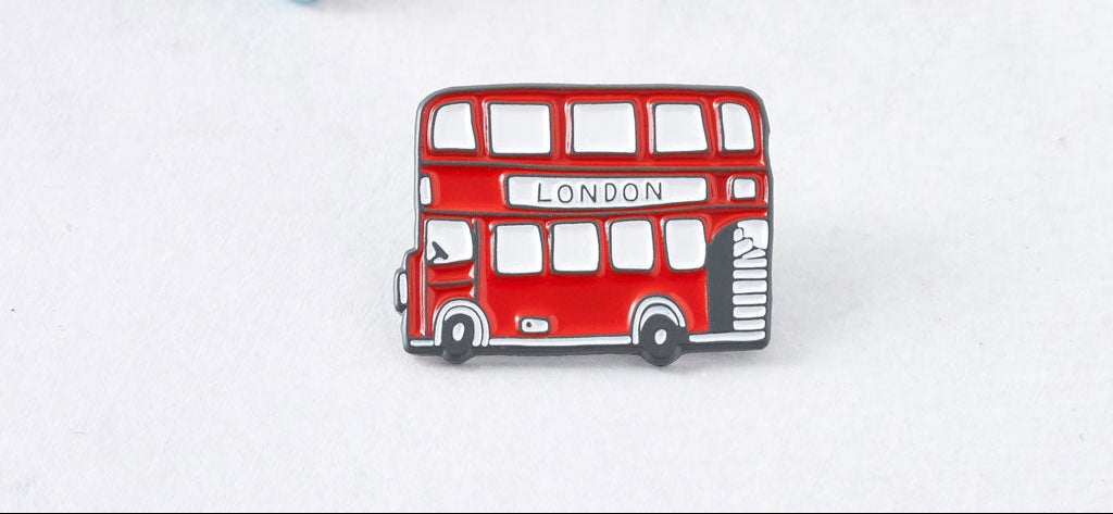 London Bus Enamel Pin Badge
