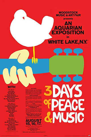 Woodstock poster by Arnold Skolnick