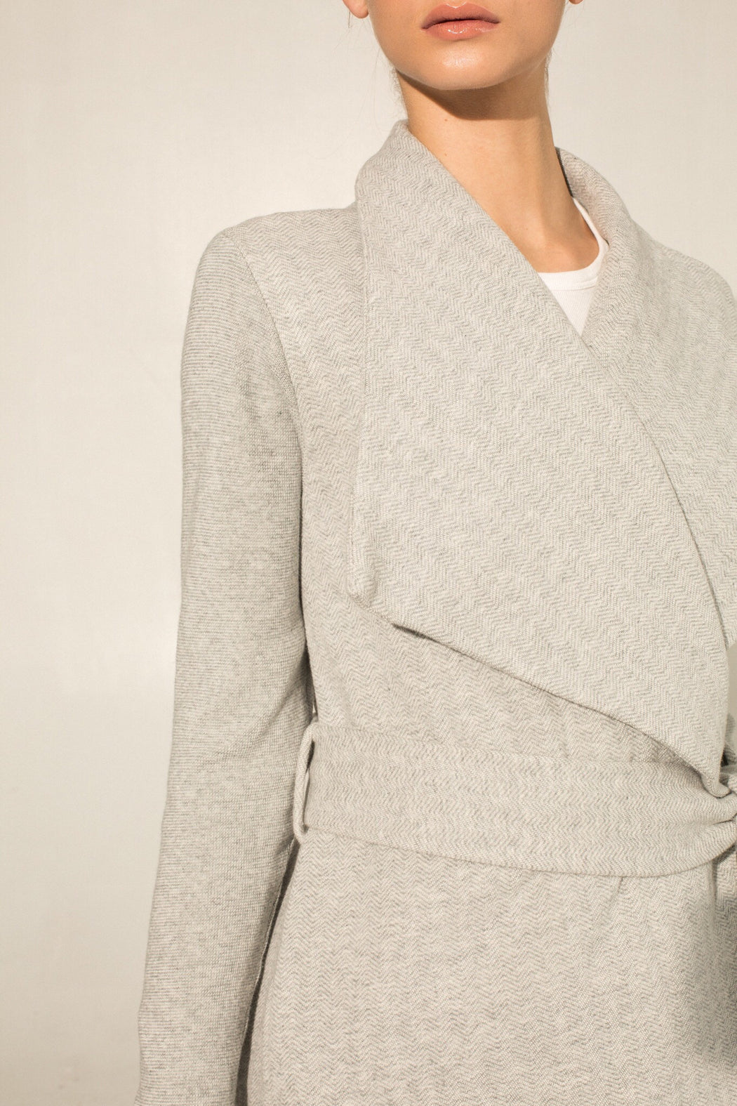THE GRAY WRAP COAT