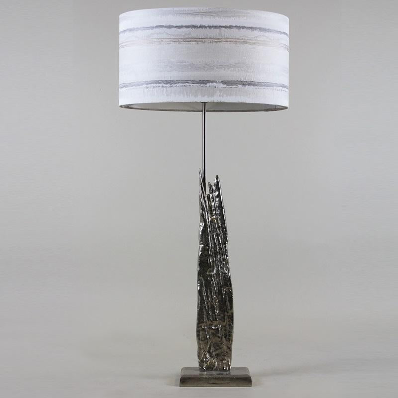 Trident Medium Table Lamp Luxuriant Silver