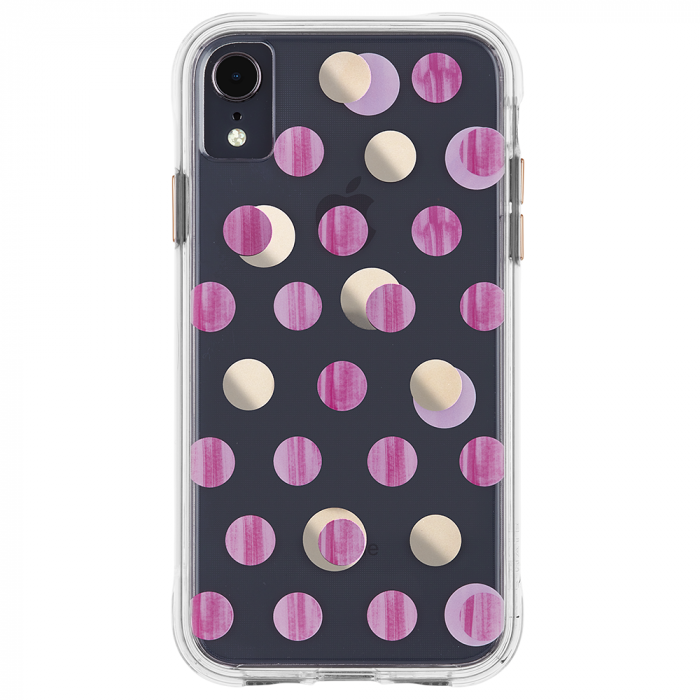 Case-Mate Wallpaper Street Case for iPhone XR (6.1") - Pink Dot - Gearlyst