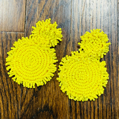 Yellow Beagle Earrings