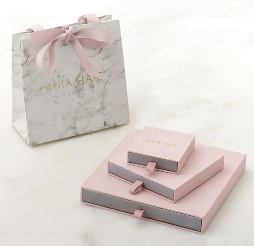 Ania Haie Dotted Raindrop Rose Gold Bracelet