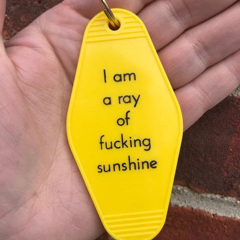 Retro Keychain - Ray of Sunshine