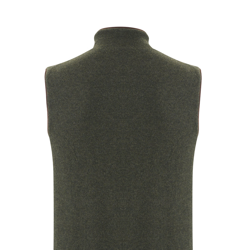 Reversible Gilet - Plum / Dark Olive