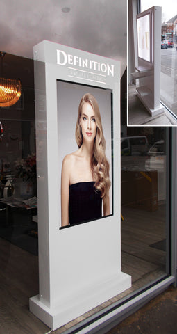 beauty salon window display