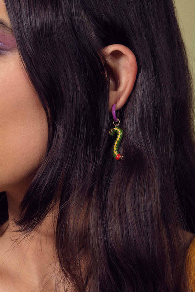The Becoming Series – Caterpillar Earring & Cocoon Earring & Butterfly Earring