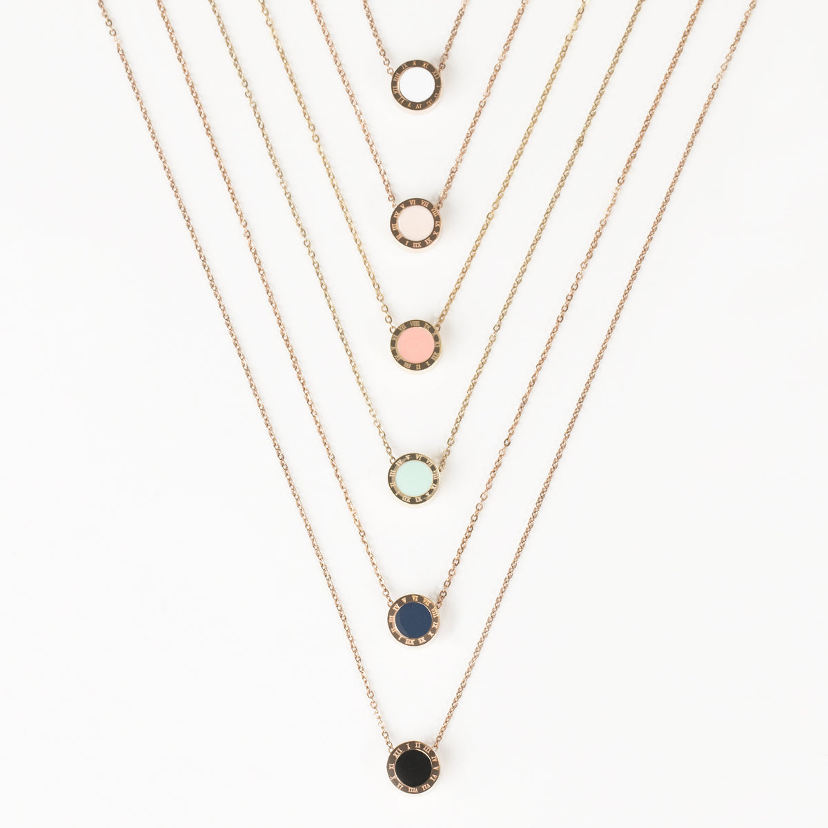 rose-gold-white-round-pendant-necklace-pendentif-rond-blanc-or-rose-acier-inox-T316P018WHRO-MIA