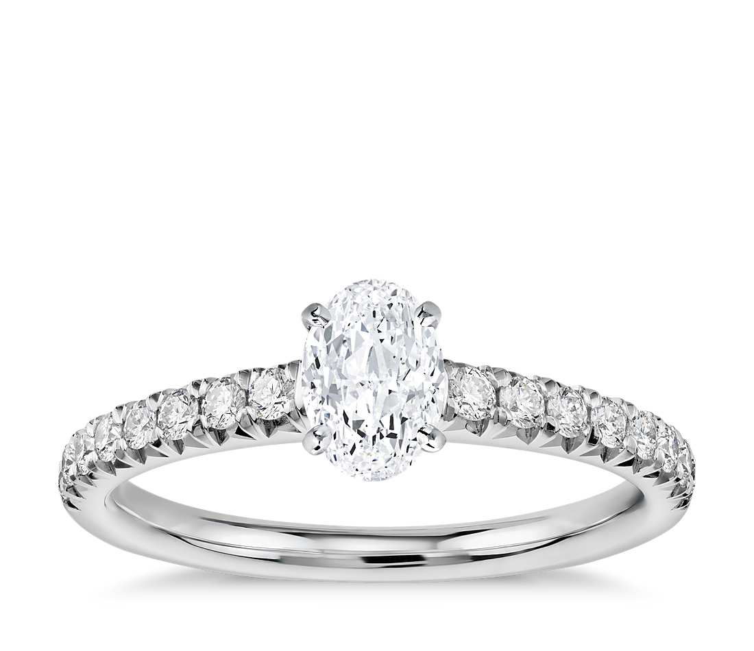 Engagement Ring - Pave Oval Cut