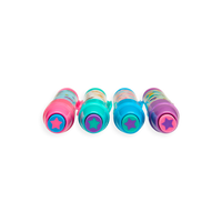 Retractable erasers with mermaid barrels and star patterns