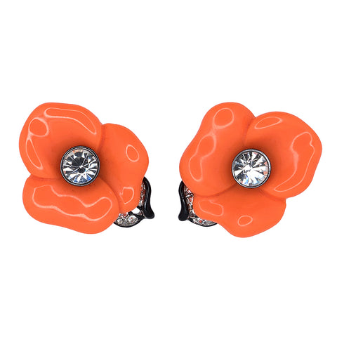 Cool Multi Pastel Flower Eurowire Pierced Earrings