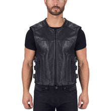 Viking Cycle Odin Leather Motorcycle Vest for Men