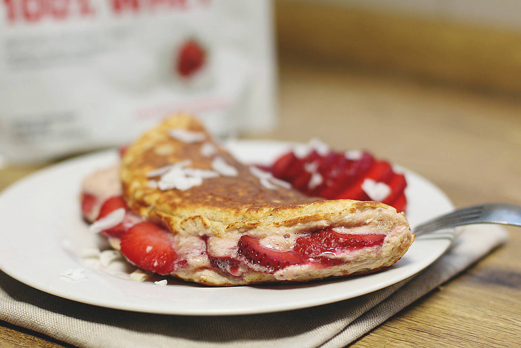 Omelette Dulce con Frutilla