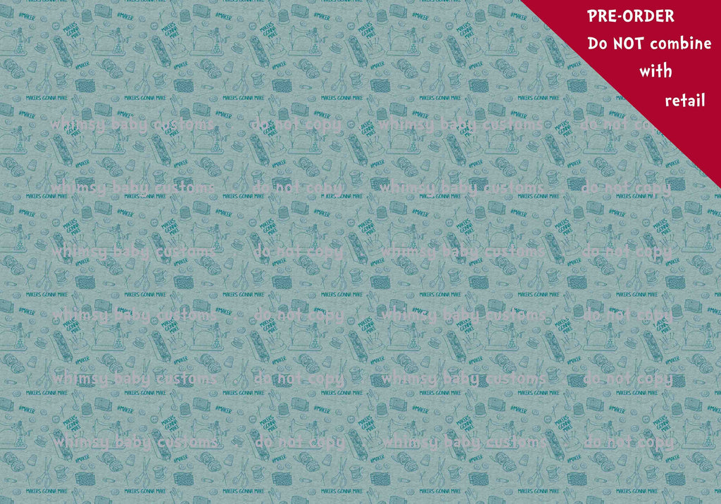 Fabric Sewing Makers Gonna Make on Heather Sea Green