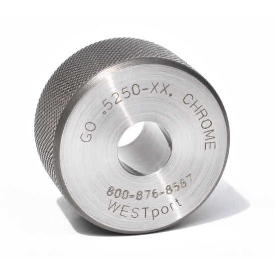 Cylindrical Ring Gage Chrome - Inch - Chrome - XX - 2.5101-3.010 - GO / NOGO