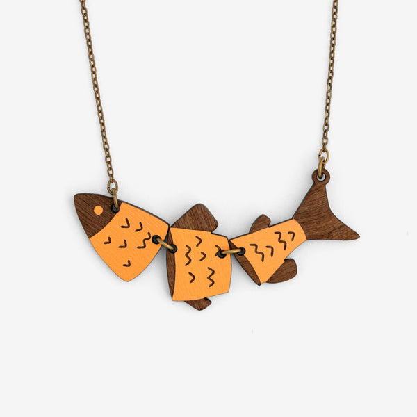 3 Part Fish Necklace