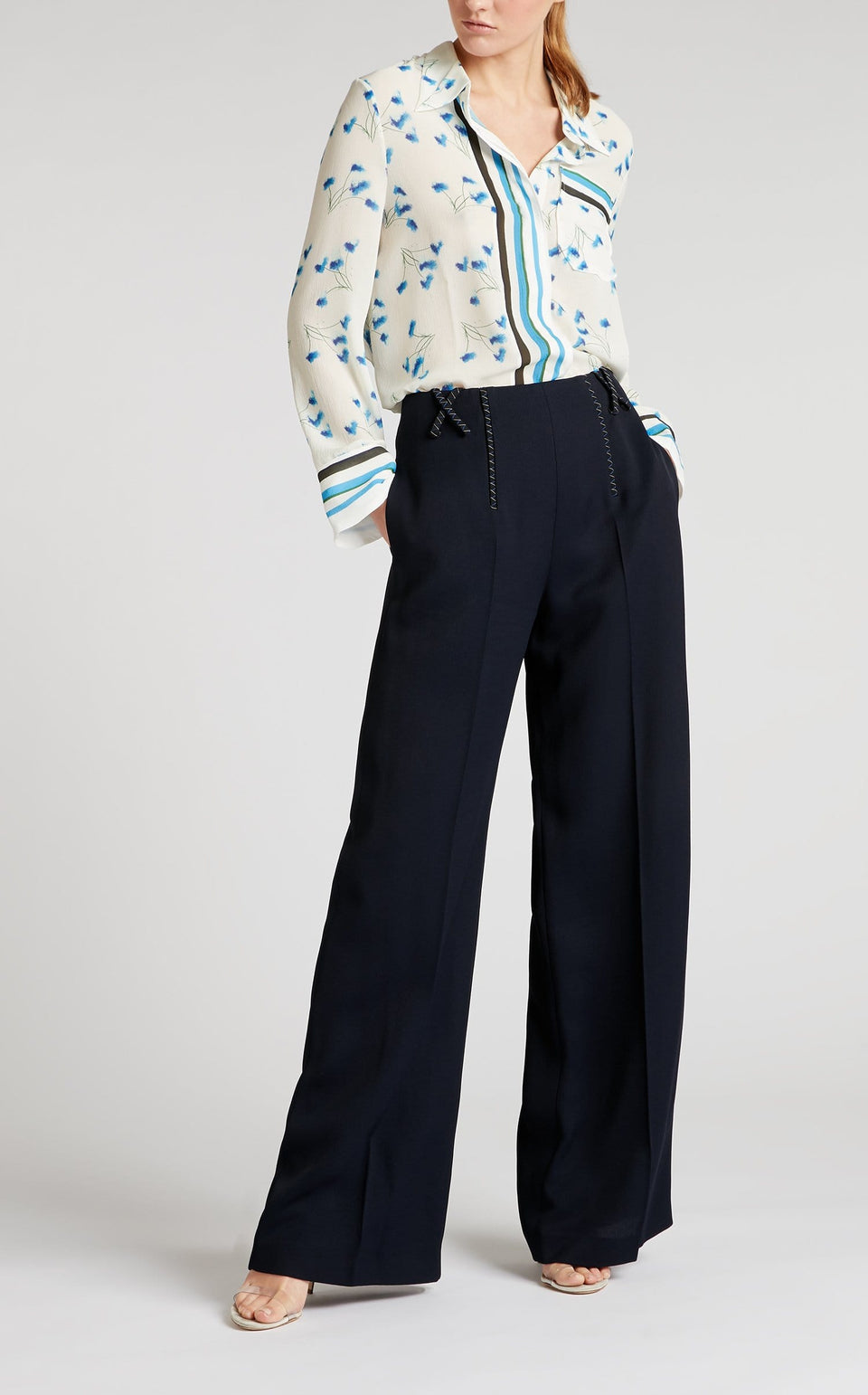 Chapelle Trouser In Navy from Roland Mouret