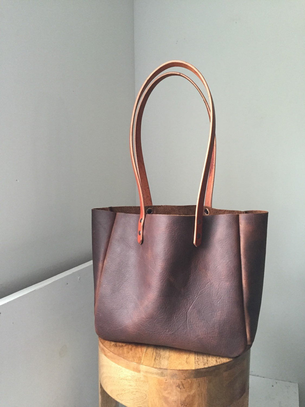 SMALL TOTE Henna Brown • Everyday Leather Bag