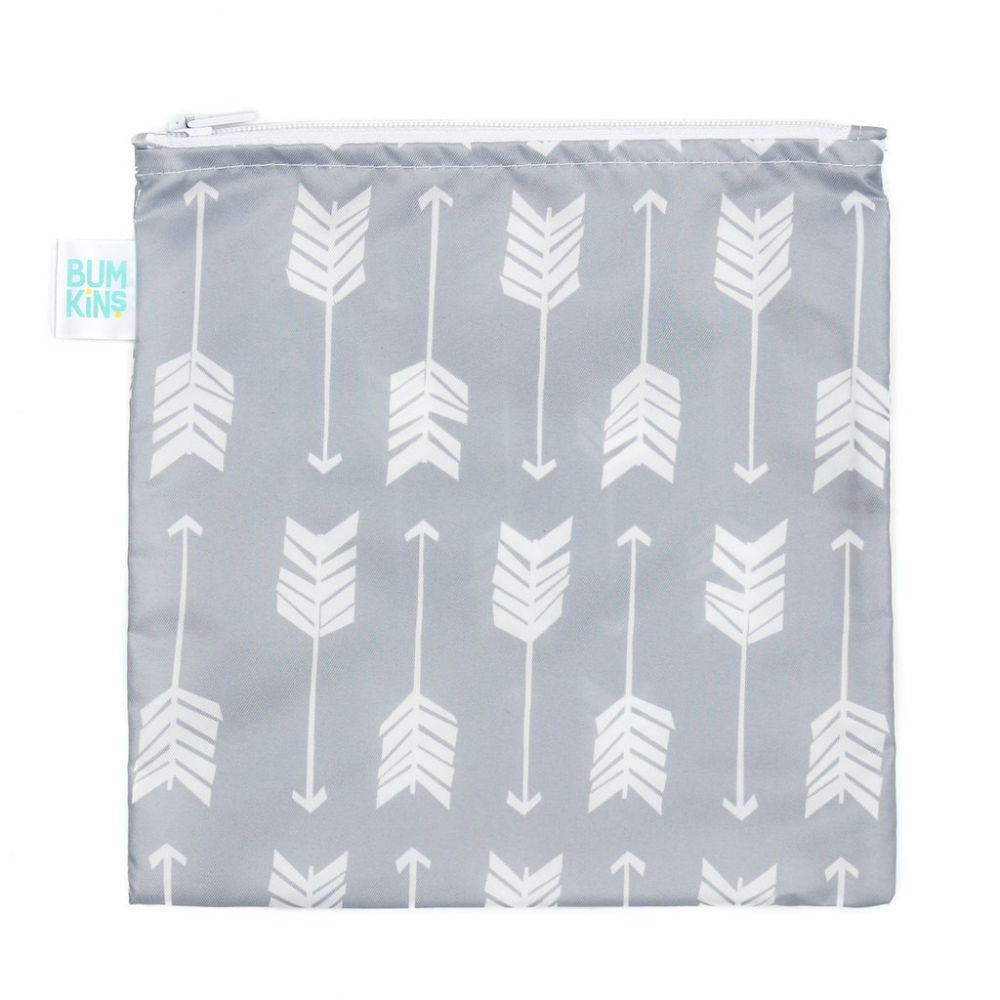 Bumkins - Large Snack Bag - Grey Arrow